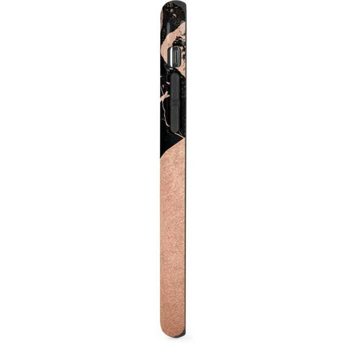 Black and Rose Gold Marble Split iPhone X Pro Case