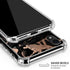 Black and Rose Gold Marble Split iPhone XR Clear Case