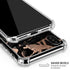 Black and Rose Gold Marble Split iPhone XS Max Clear Case