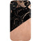 Black and Rose Gold Marble Split iPhone XS Pro Case