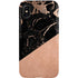 Black and Rose Gold Marble Split iPhone XS Pro Case