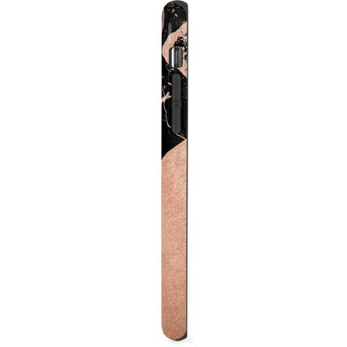 Black and Rose Gold Marble Split iPhone XS Pro Case