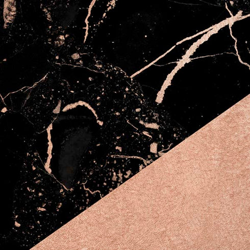 Black and Rose Gold Marble Split iPhone XS Pro Case