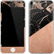 Black and Rose Gold Marble Split Apple iPod Skin