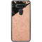 Black and Rose Gold Marble Split LG K51/Q51 Clear Case