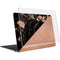 Black and Rose Gold Marble Split MacBook Air 13in (2020) Case plus Skin