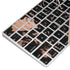 Black and Rose Gold Marble Split Magic Keyboard Skin