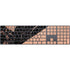 Black and Rose Gold Marble Split Magic Keyboard with Numeric Keypad Skin