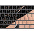 Black and Rose Gold Marble Split Magic Keyboard with Numeric Keypad Skin