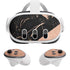 Black and Rose Gold Marble Split Meta Quest 3 Skin