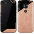 Black and Rose Gold Marble Split Moto E5 Play Skin