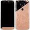 Black and Rose Gold Marble Split Moto E5 Plus Skin
