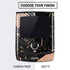 Black and Rose Gold Marble Split Motorola RAZR Skin