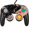 Black and Rose Gold Marble Split Nintendo GameCube Controller Skin