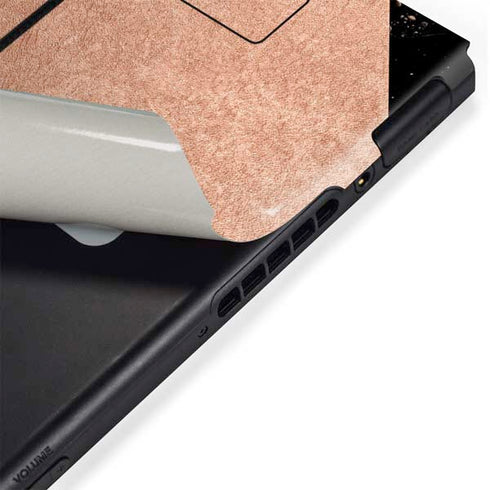Black and Rose Gold Marble Split Nintendo Switch Bundle Skin