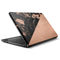 Black and Rose Gold Marble Split HP Notebook Skin