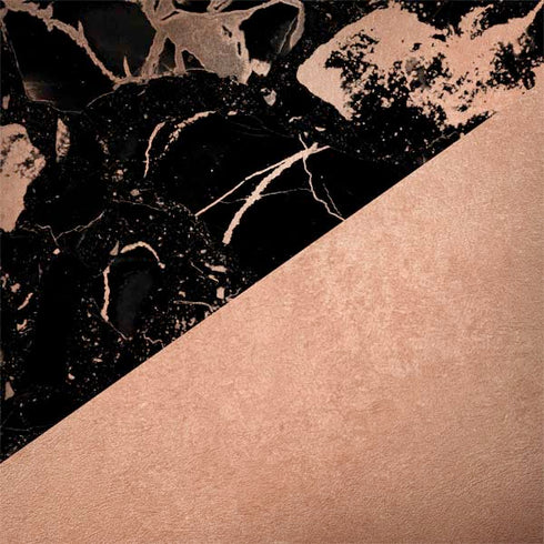 Black and Rose Gold Marble Split Notebook 9 Pro 13in (2017) Skin