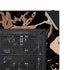 Black and Rose Gold Marble Split NZXT H510 Compact ATX Mid-Tower Case Skin