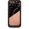 Black and Rose Gold Marble Split Otterbox Commuter Galaxy Skin