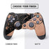 Black and Rose Gold Marble Split PS4 Controller Skin