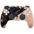 Black and Rose Gold Marble Split PS5 Controller Skin