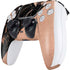 Black and Rose Gold Marble Split PS5 Controller Skin