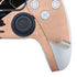 Black and Rose Gold Marble Split PS5 Controller Skin