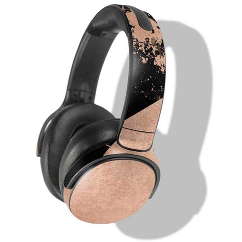 Black and Rose Gold Marble Split Skullcandy Venue Skin