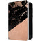 Black and Rose Gold Marble Split Surface Duo Skin