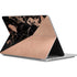 Black and Rose Gold Marble Split Surface Laptop Studio Skin