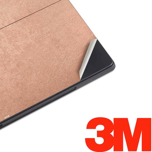 Black and Rose Gold Marble Split Surface Pro 7 Skin