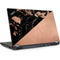 Black and Rose Gold Marble Split Lenovo ThinkPad Skin