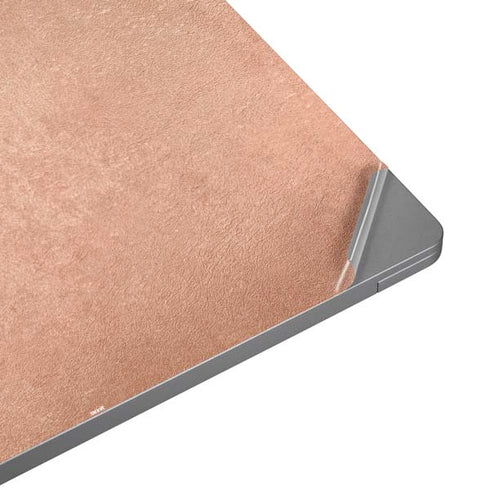 Black and Rose Gold Marble Split Universal Laptop 12in (9.8 x 6.8in) Skin