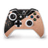 Black and Rose Gold Marble Split Xbox One S Controller Skin
