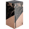 Black and Rose Gold Marble Split Xbox Series X Console Skin