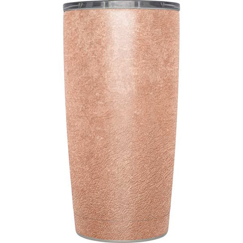 Black and Rose Gold Marble Split Yeti 20oz Tumbler Skin