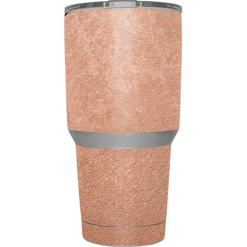Black and Rose Gold Marble Split Yeti 30oz Rambler Tumbler Skin