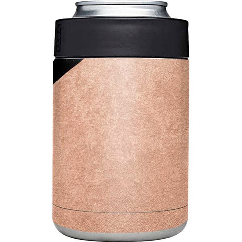Black and Rose Gold Marble Split Yeti Colster Can Insulator Skin
