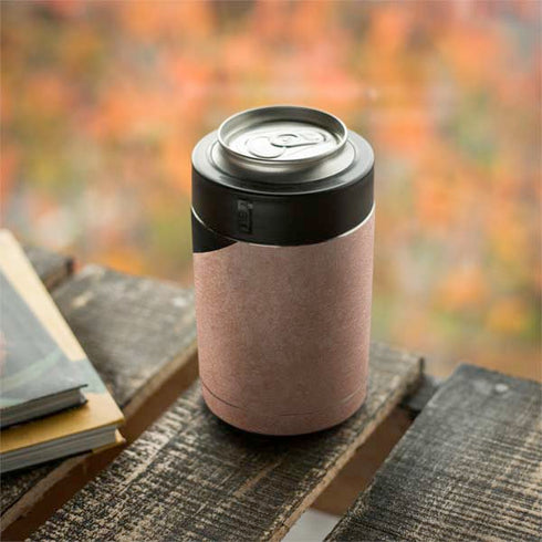 Black and Rose Gold Marble Split Yeti Colster Can Insulator Skin