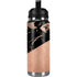 Black and Rose Gold Marble Split YETI Rambler 26oz Bottle Skin