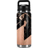 Black and Rose Gold Marble Split YETI Rambler 26oz Bottle Skin
