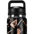 Black and Rose Gold Marble Split YETI Rambler 26oz Bottle Skin