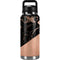 Black and Rose Gold Marble Split YETI Rambler 36oz Bottle Skin
