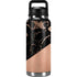 Black and Rose Gold Marble Split YETI Rambler 36oz Bottle Skin