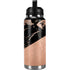 Black and Rose Gold Marble Split YETI Rambler 36oz Bottle Skin