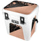 Black and Rose Gold Marble Split YETI Roadie 24 Hard Cooler Skin