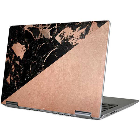 Black and Rose Gold Marble Split Yoga 710 14in Skin