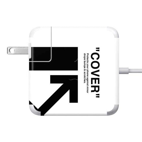 Black and White Arrows 85W Power Adapter (15 and 17 inch MacBook Pro Charger) Skin