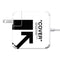 Black and White Arrows 85W Power Adapter (15 and 17 inch MacBook Pro Charger) Skin