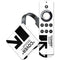 Black and White Arrows Amazon Fire TV Skin